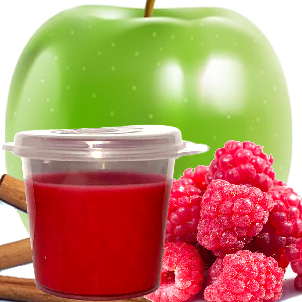 Apple Cinnamon Raspberry Eco Soy Shot Pot Candle Melts