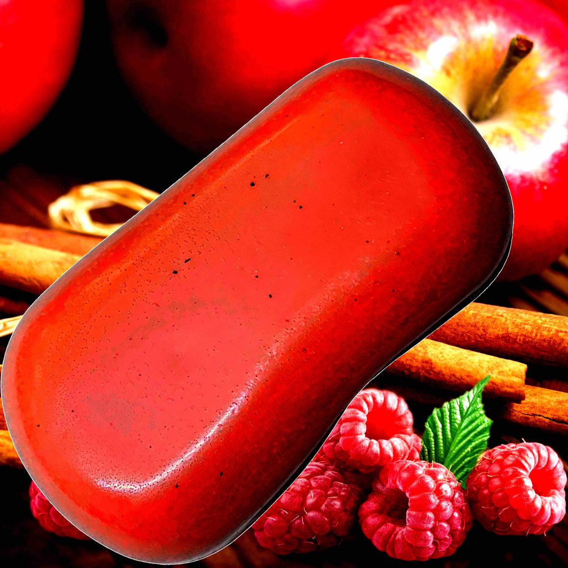 Apple Cinnamon Raspberry Vegan Soap Bars Plant-Based Cruelty-Free Handcrafted