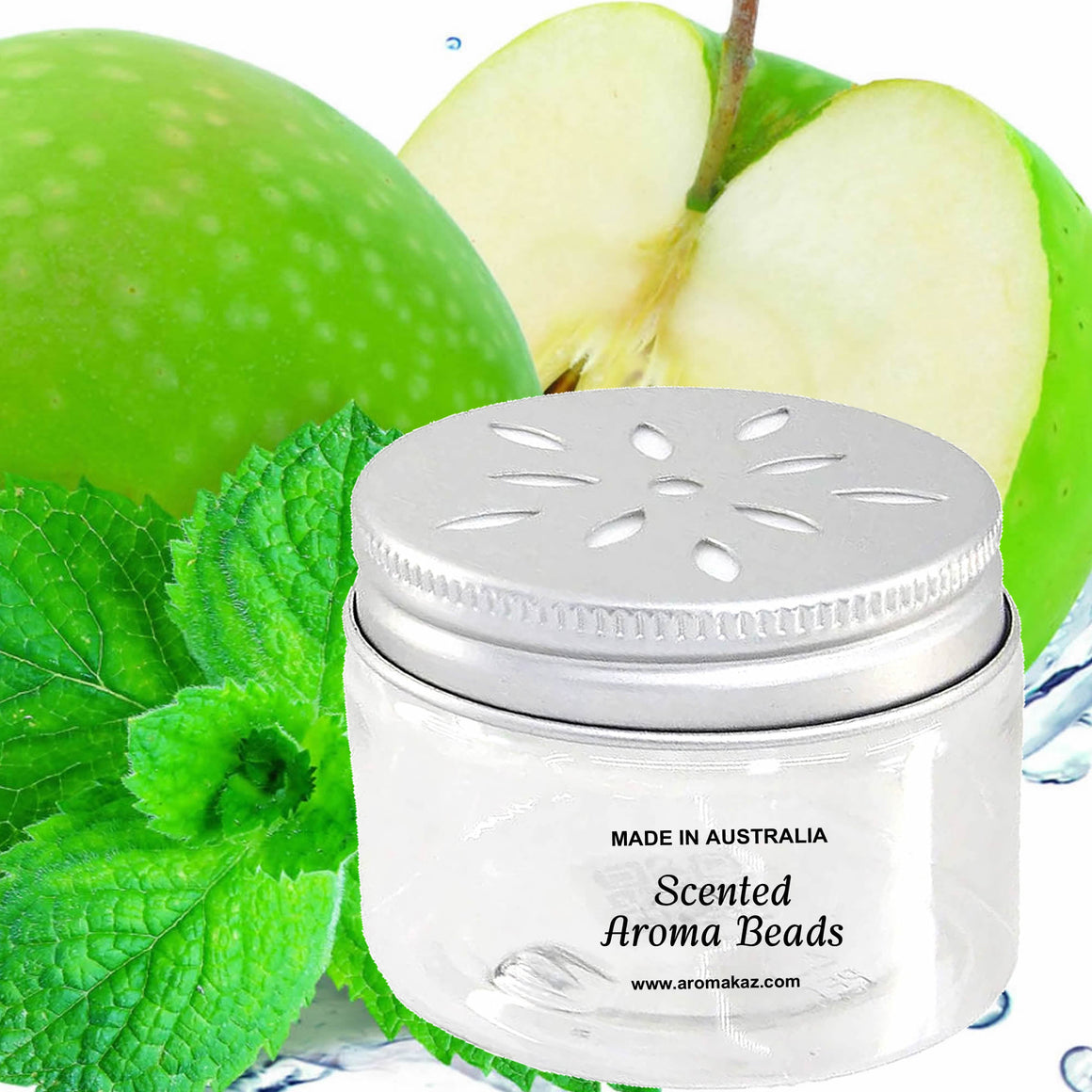 Apple Mint Air Freshener Aroma Beads - Room, Car, Pantry, Pet Areas, Linen