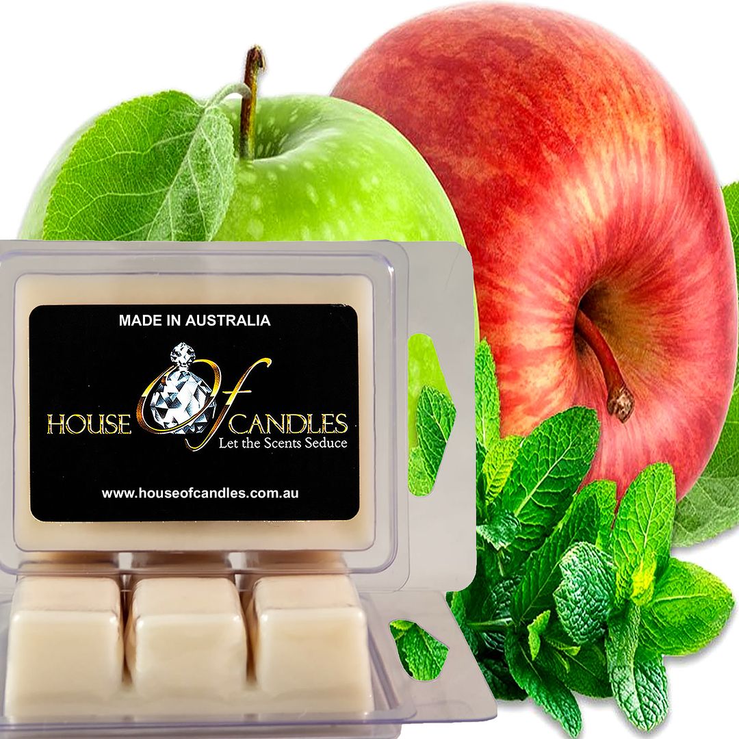 Apple Mint Eco Soy Candle Wax Melts Clam Packs
