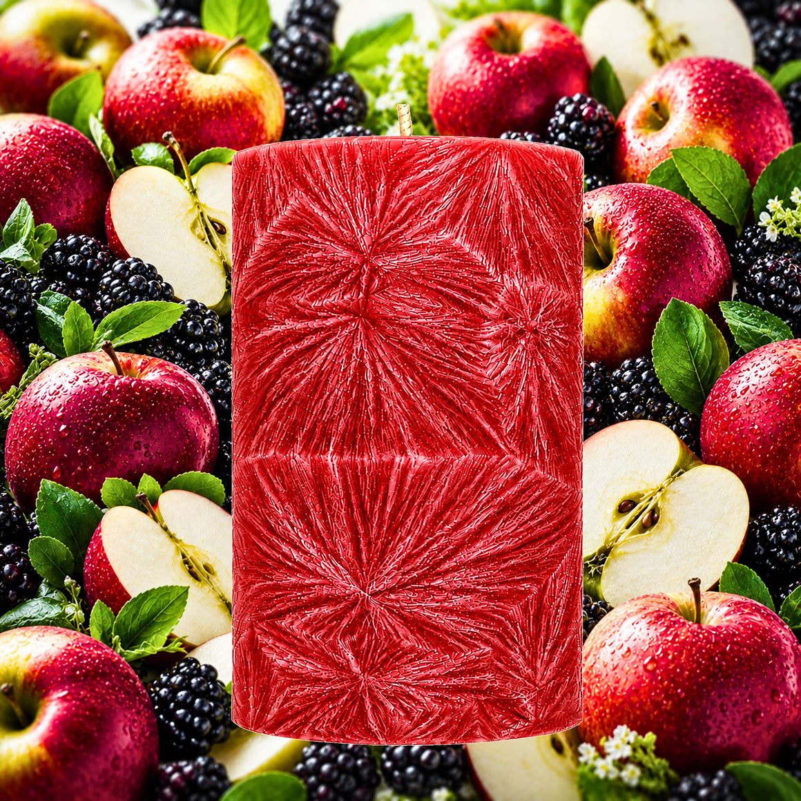 Apples & Blackberries Pillar Candle