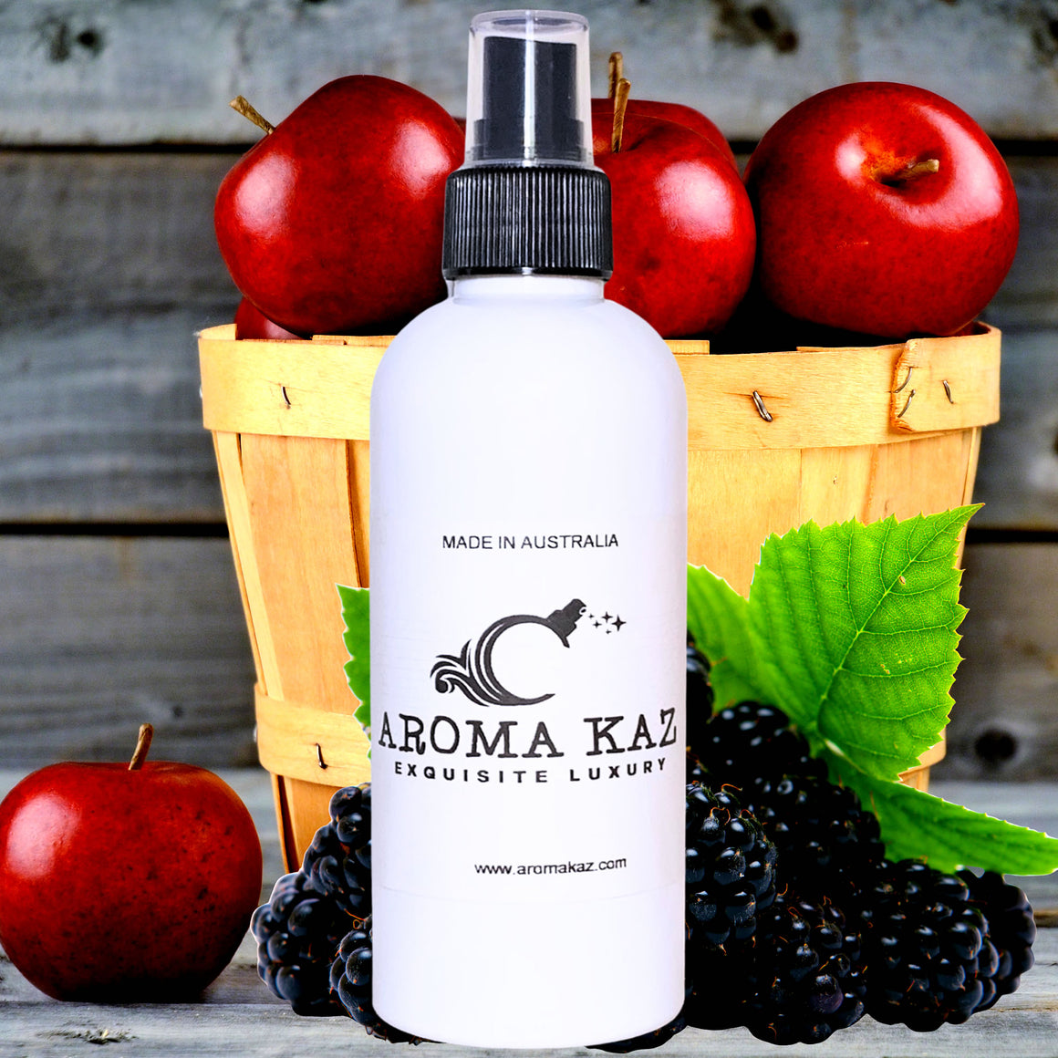 Apples & Blackberries Body Spray Mist – vegan, cruelty-free body spray featuring juicy mixed berry apple fragrance, handmade in Australia.