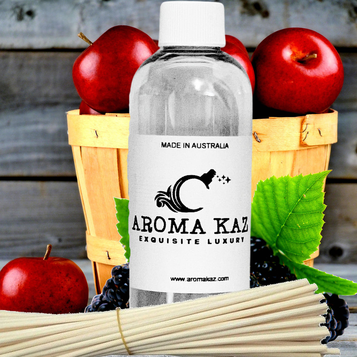 Apples & Blackberries Diffuser Fragrance Oil with Reeds – Vegan Cruelty-Free Home Aroma