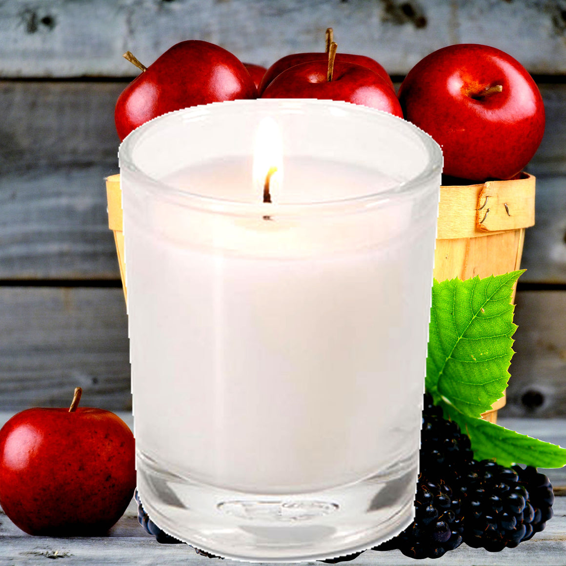 Apples & Blackberries Eco Soy Votive Candles – Clean Burn, Plant-Based, Vegan & Pet Safe