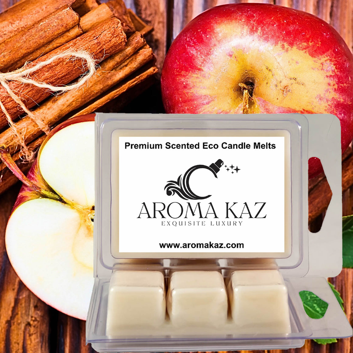 Apple Spice & Cinnamon Soy Wax Melts – Hand-Poured, Plant-Based & Vegan