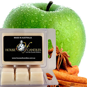 Apple Spice Cinnamon Eco Soy Candle Wax Melts Clam Packs
