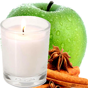 Apple Spice & Cinnamon Scented Eco Soy Votive Candles Hand Poured