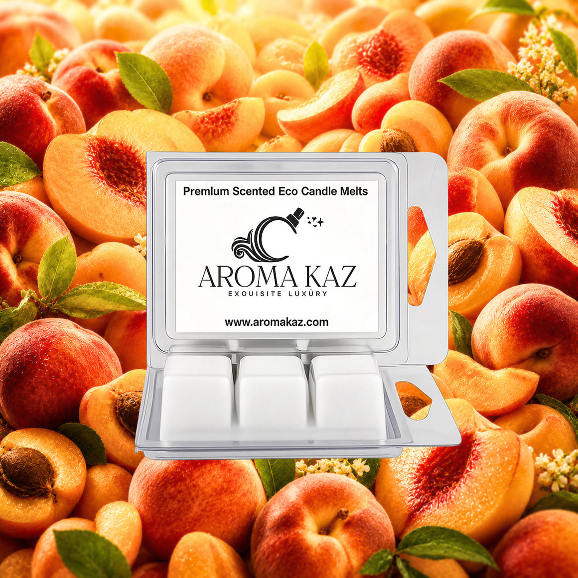 Apricot Peaches Soy Wax Melts Clam Pack