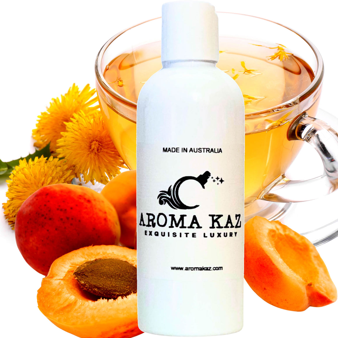 Apricot White Tea Body Wash/Shower Gel/Bubble Bath Plant Based Vegan Cruelty Free