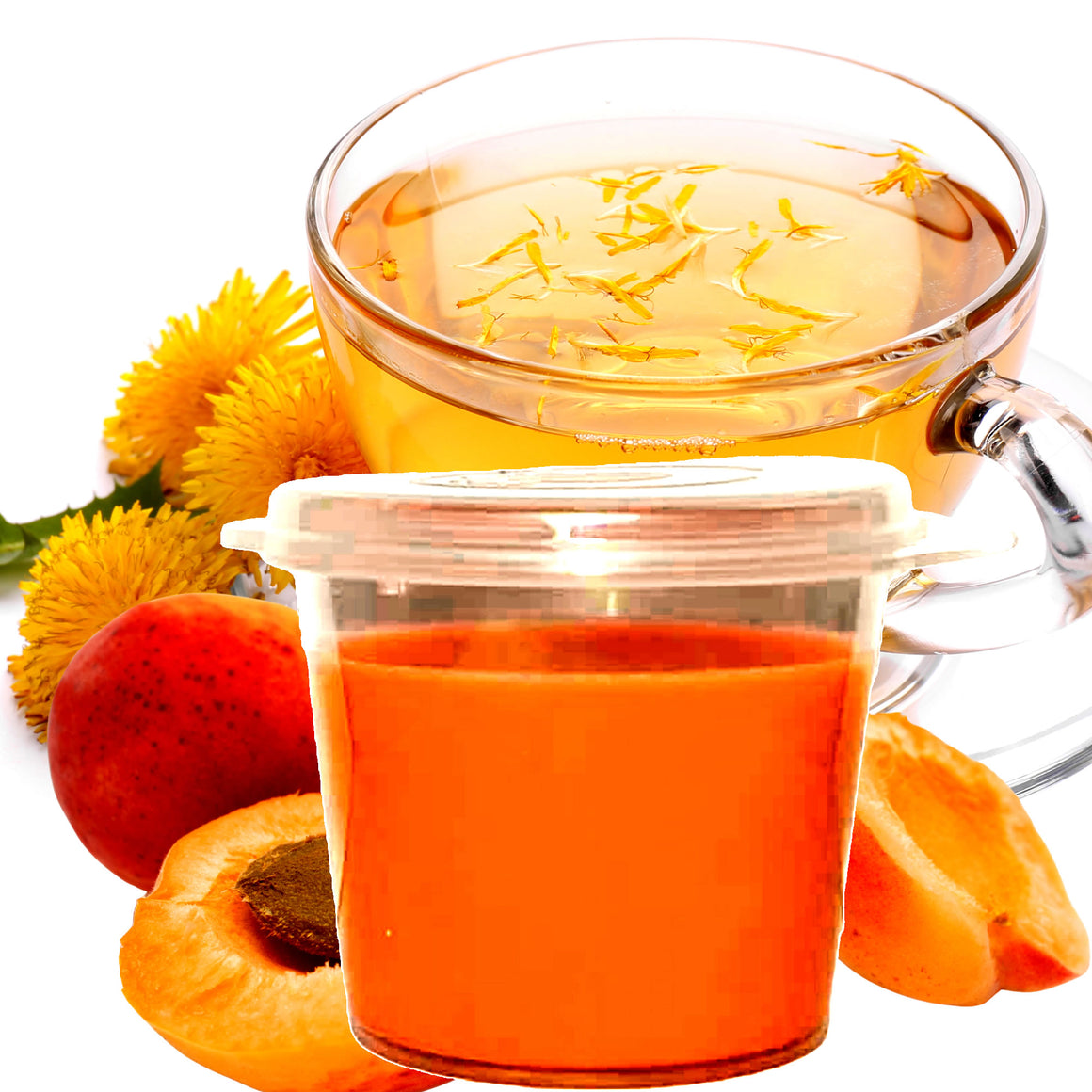 Apricot White Tea eco soy wax melts – vegan, cruelty-free featuring soft fruity tea aroma with apricot and white tea, handmade in Australia.