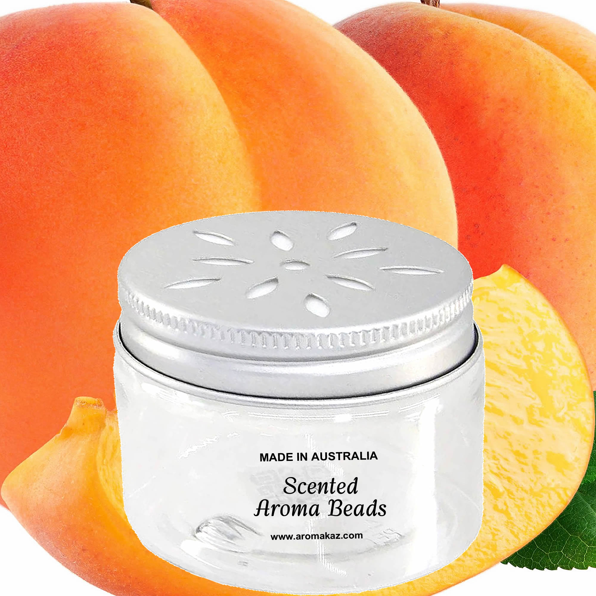 Apricot Peaches Air Freshener Aroma Beads - Room, Car, Pantry, Pet Areas, Linen