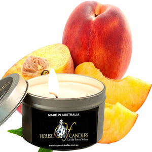 Apricot Peaches Scented Eco Soy Tin Candles