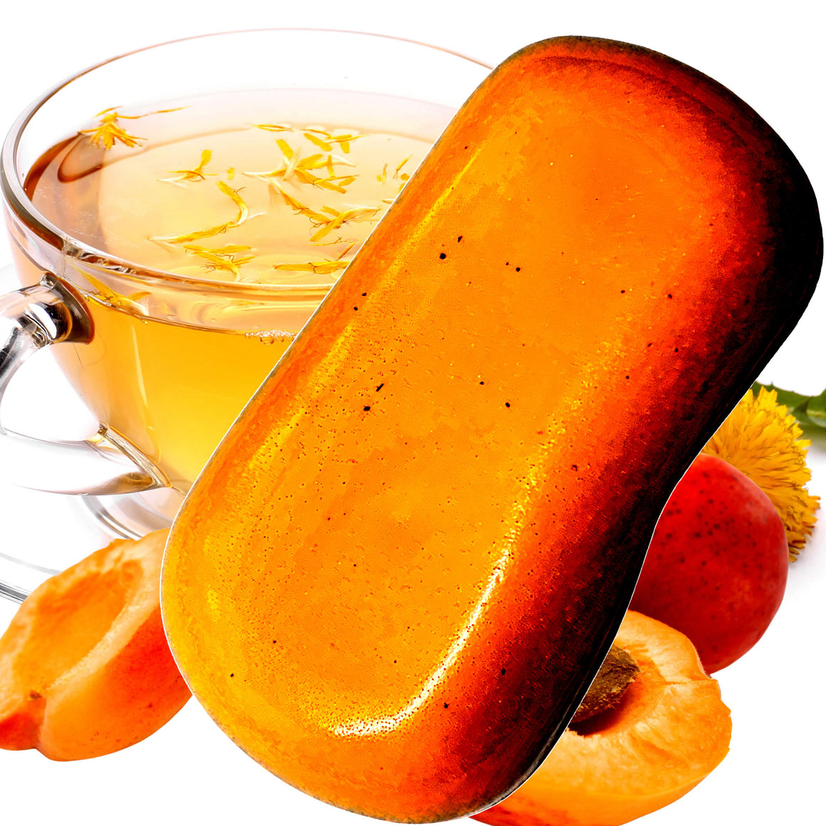 Apricot White Tea Vegan Soap Bars Plant-Based Cruelty-Free Handcrafted