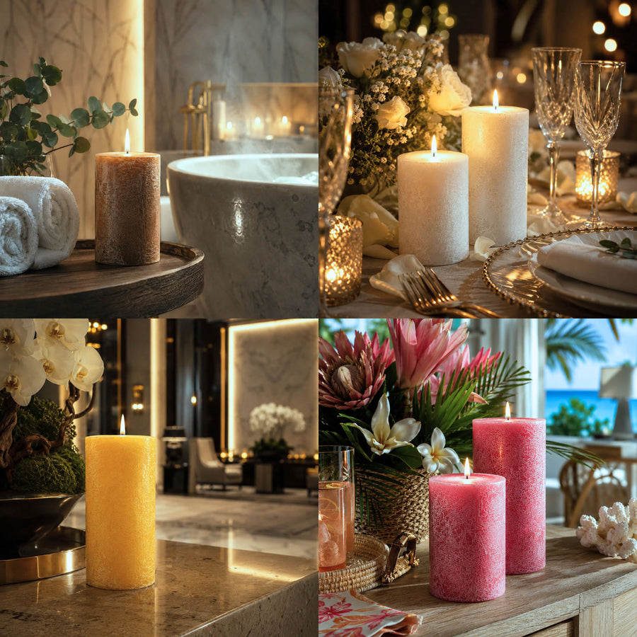 Almond Milk Pillar Candle