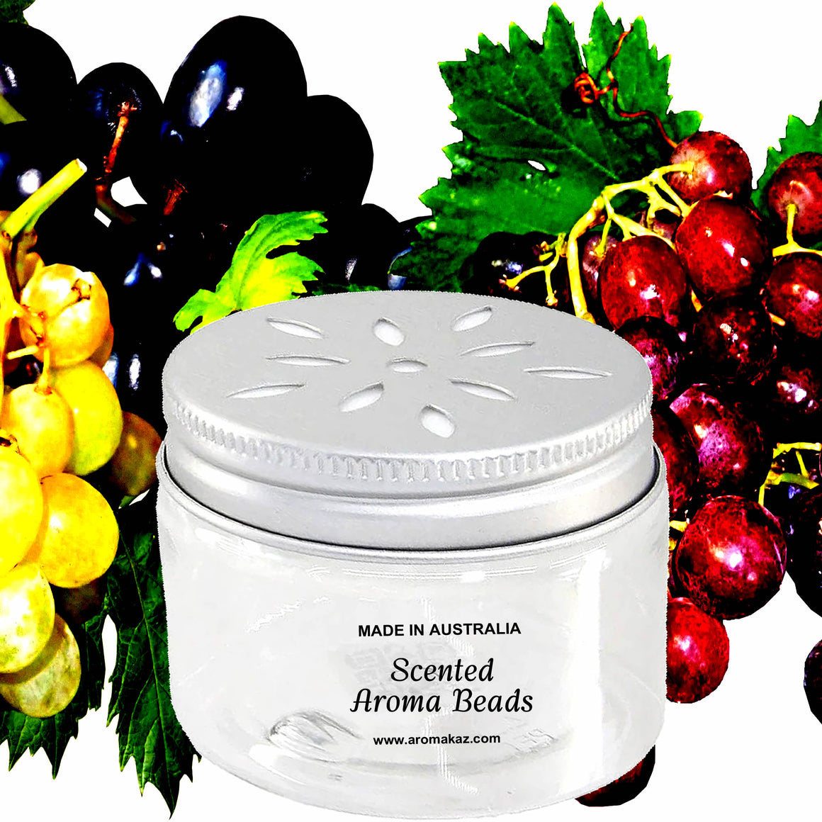 Australian Grape Air Freshener Aroma Beads - Room, Car, Pantry, Pet Areas, Linen