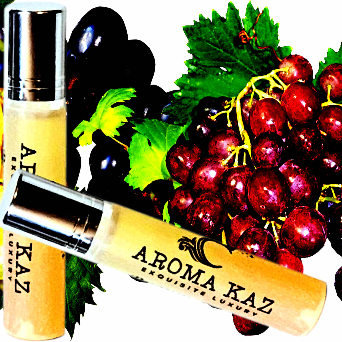 Australian Grape Fragrance Roll On – vegan, cruelty-free perfume roll on featuring fruity grape aroma, handmade in Australia.
