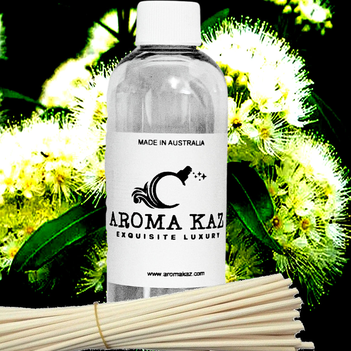 Australian Lemon Myrtle Diffuser Fragrance Oil Refill – vegan, cruelty-free featuring uplifting citrus floral lemon myrtle, handmade in Australia.