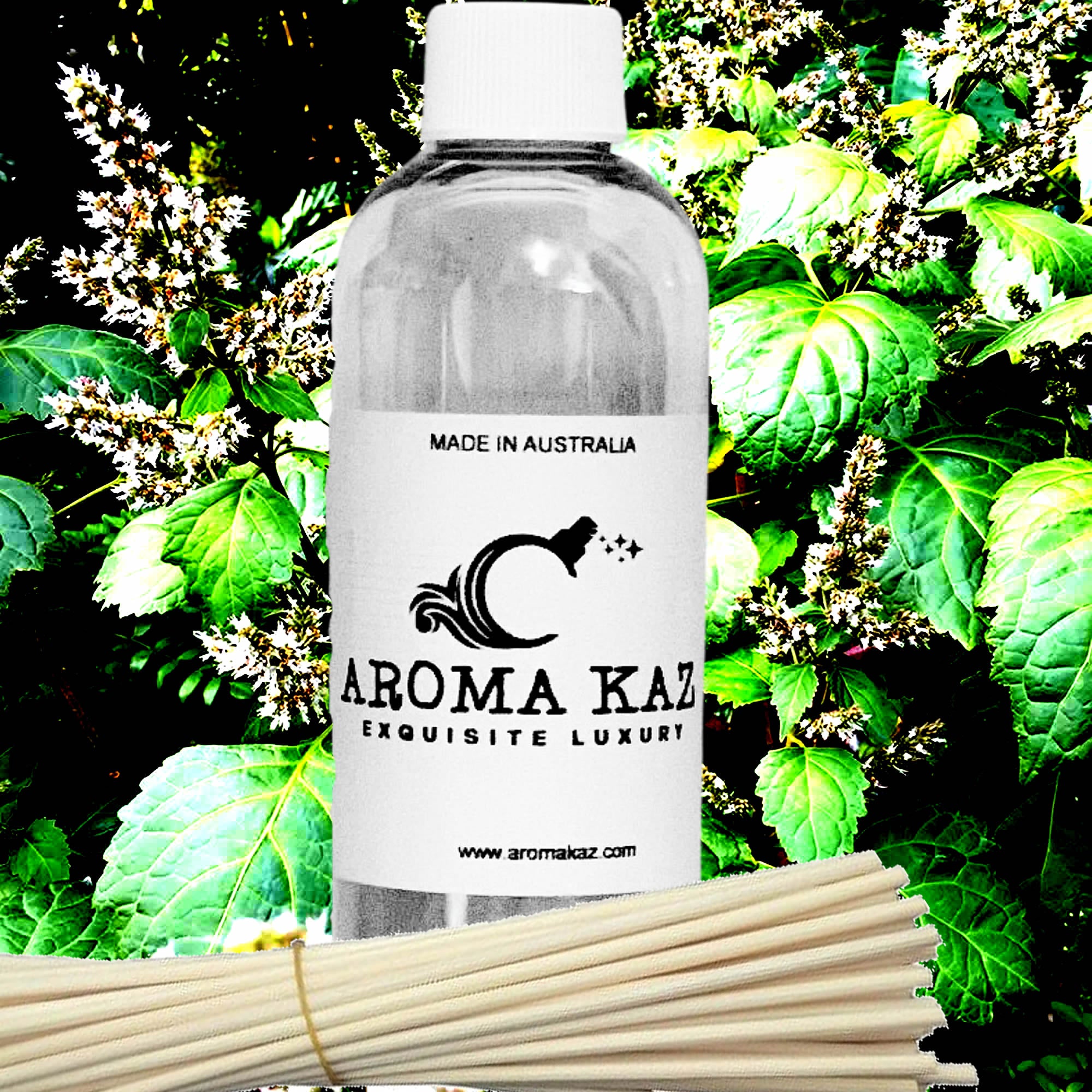 Australian Patchouli Diffuser Fragrance Oil with Reeds – Vegan Cruelty-Free Home Aroma