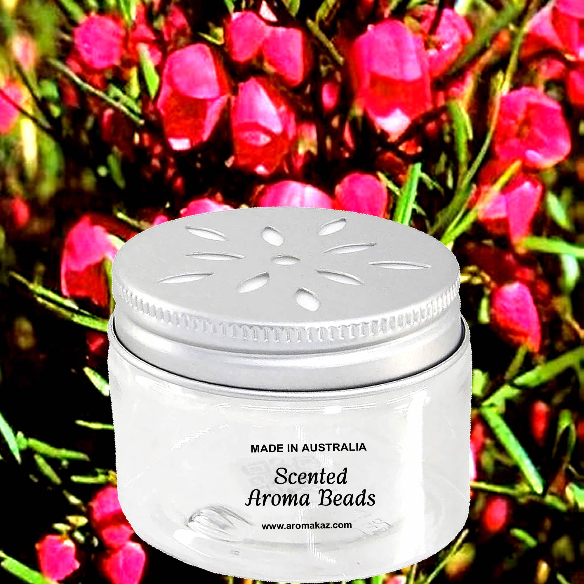 Australian Red Boronia Air Freshener Aroma Beads - Room, Car, Pantry, Pet Areas, Linen