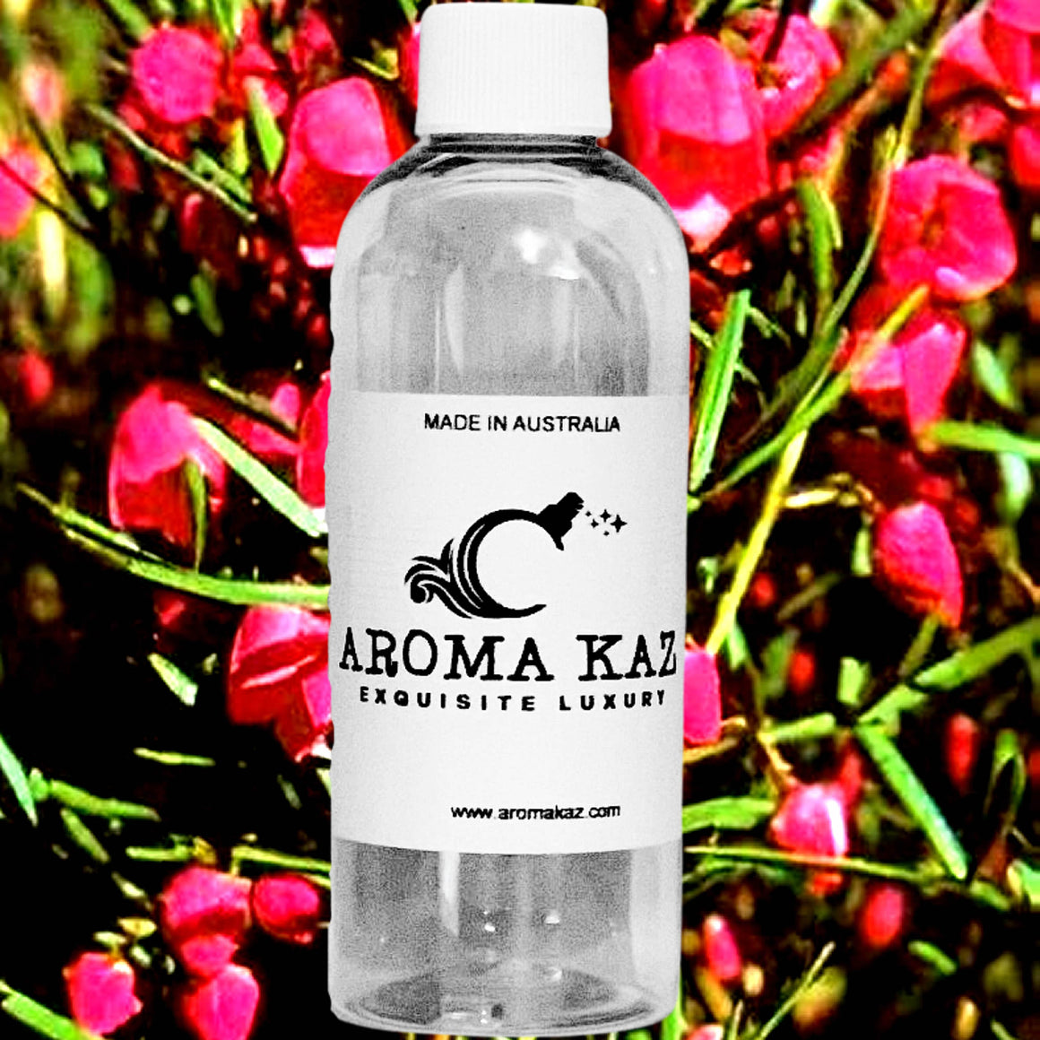 Australian Red Boronia fragrance oil for candle making, soap making and perfume blending – vegan, cruelty-free featuring rich native floral aroma, handmade in Australia.