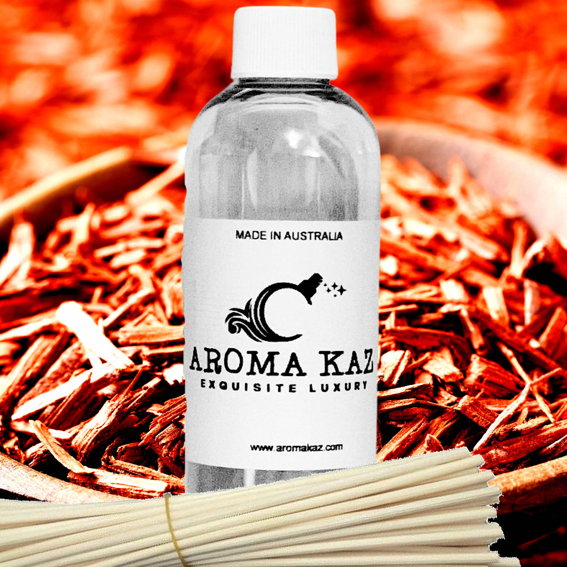 Australian Sandalwood Diffuser Fragrance Oil with Reeds – Vegan Cruelty-Free Home Aroma