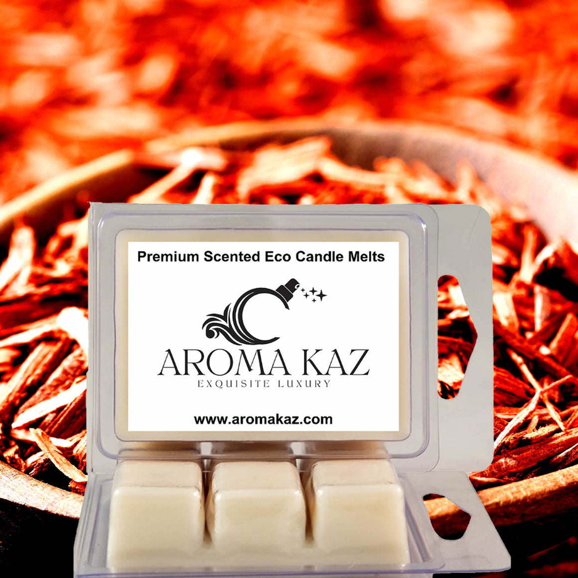 Australian Sandalwood eco soy wax melts – vegan, cruelty-free featuring warm woody sandalwood aroma, handmade in Australia.