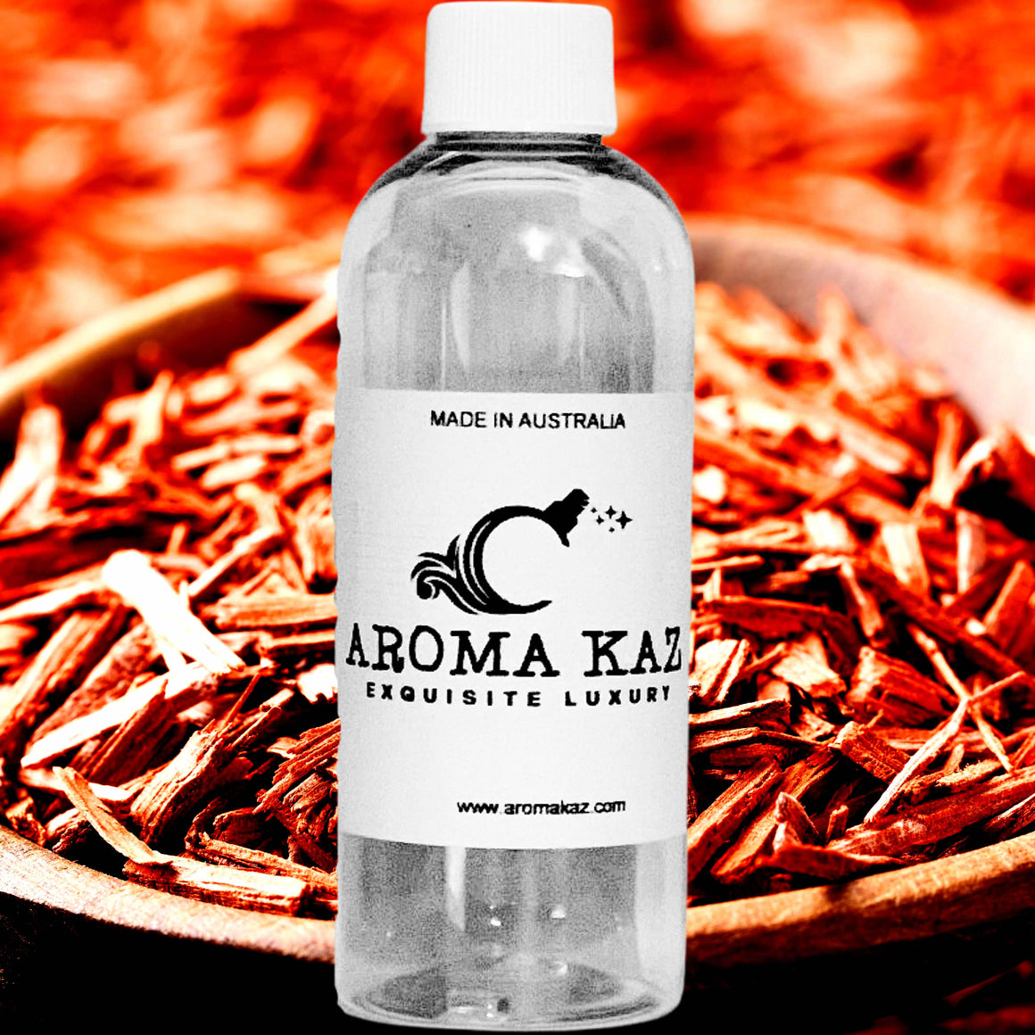 Australian Sandalwood fragrance oil for candle making, soap making and perfume blending – vegan, cruelty-free featuring warm woody sandalwood aroma, handmade in Australia.