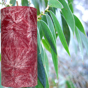 Australian Eucalyptus Scented Palm Wax Pillar Candle