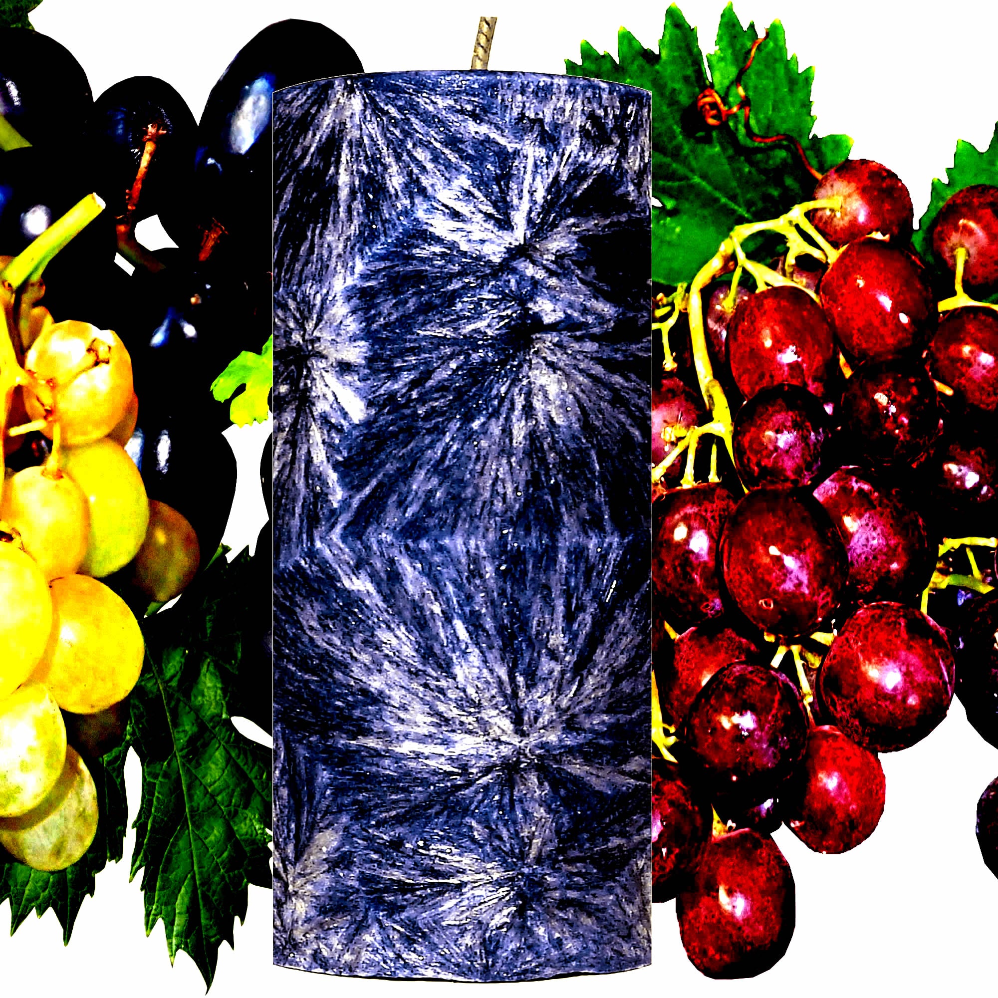 Australian Grape Pillar Candle – Plant-Based, Eco-Friendly, Vegan, Cruelty Free