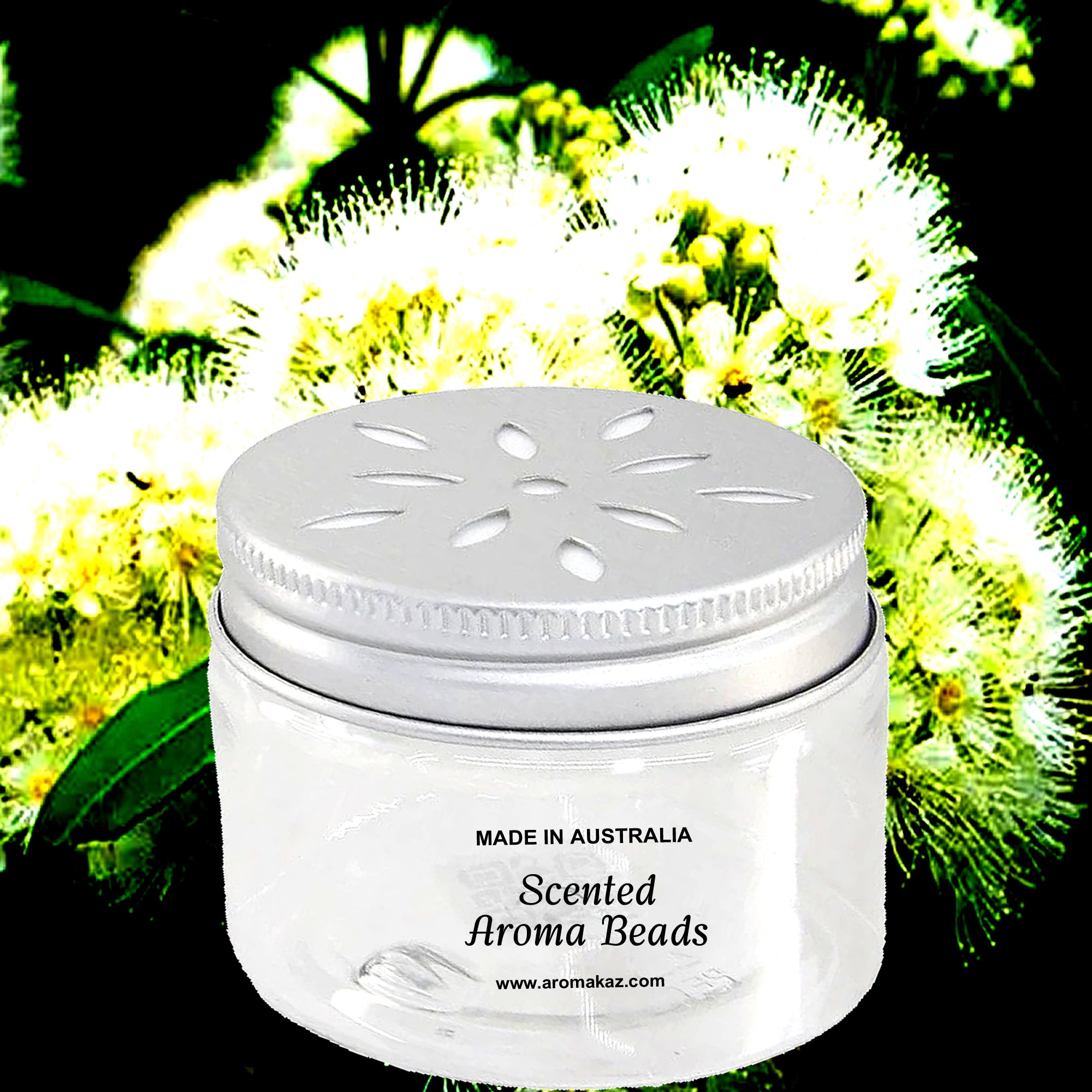 Australian Lemon Myrtle Air Freshener Aroma Beads - Room, Car, Pantry, Pet Areas, Linen