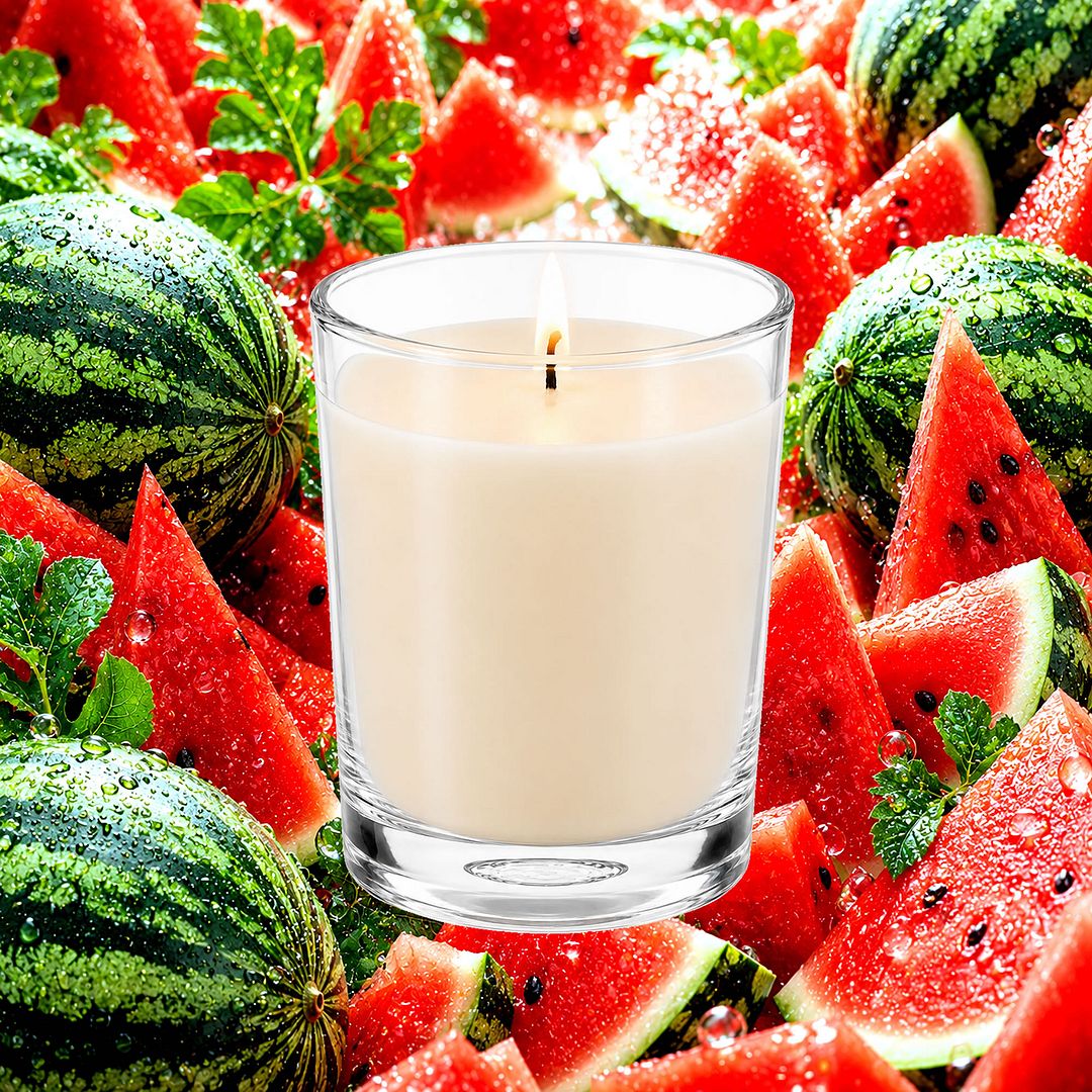 Juicy Watermelon Scented Votive Candles eco soy plant based – vegan, cruelty-free featuring summer fresh juicy watermelon aroma, handmade in Australia.