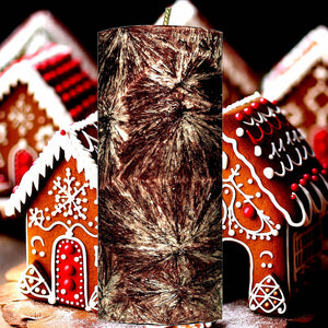 Gingerbread Scented Palm Wax Pillar Candle Hand Poured