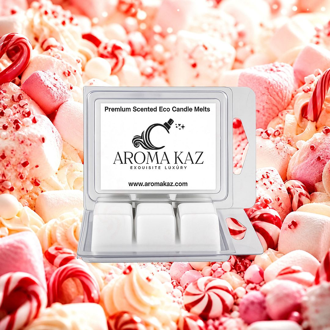 Christmas Marshmallows eco soy wax melts – vegan, cruelty-free featuring sweet marshmallow holiday treat aroma, handmade in Australia.