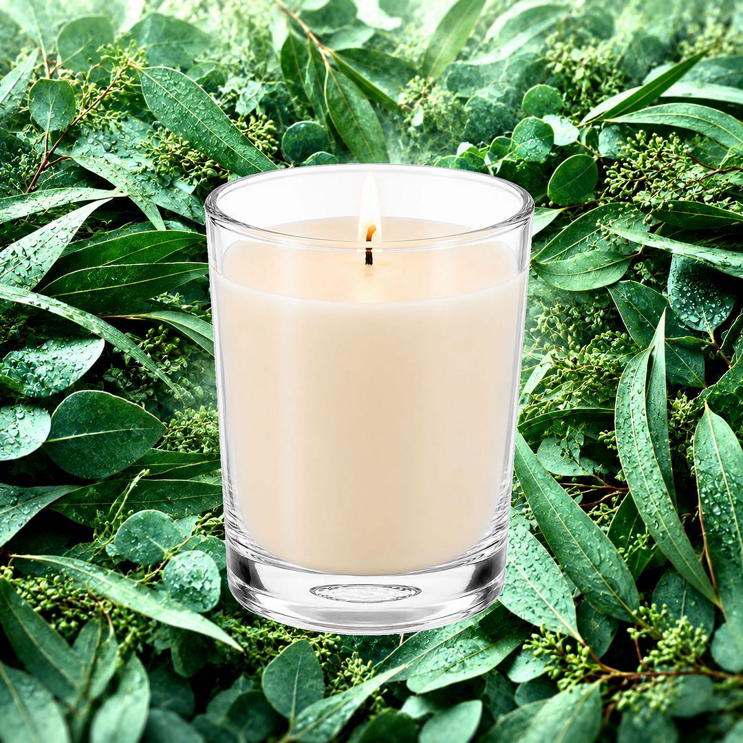 Australian Eucalyptus Scented Votive Candles eco soy plant based – vegan, cruelty-free featuring refreshing eucalyptus aroma, handmade in Australia.