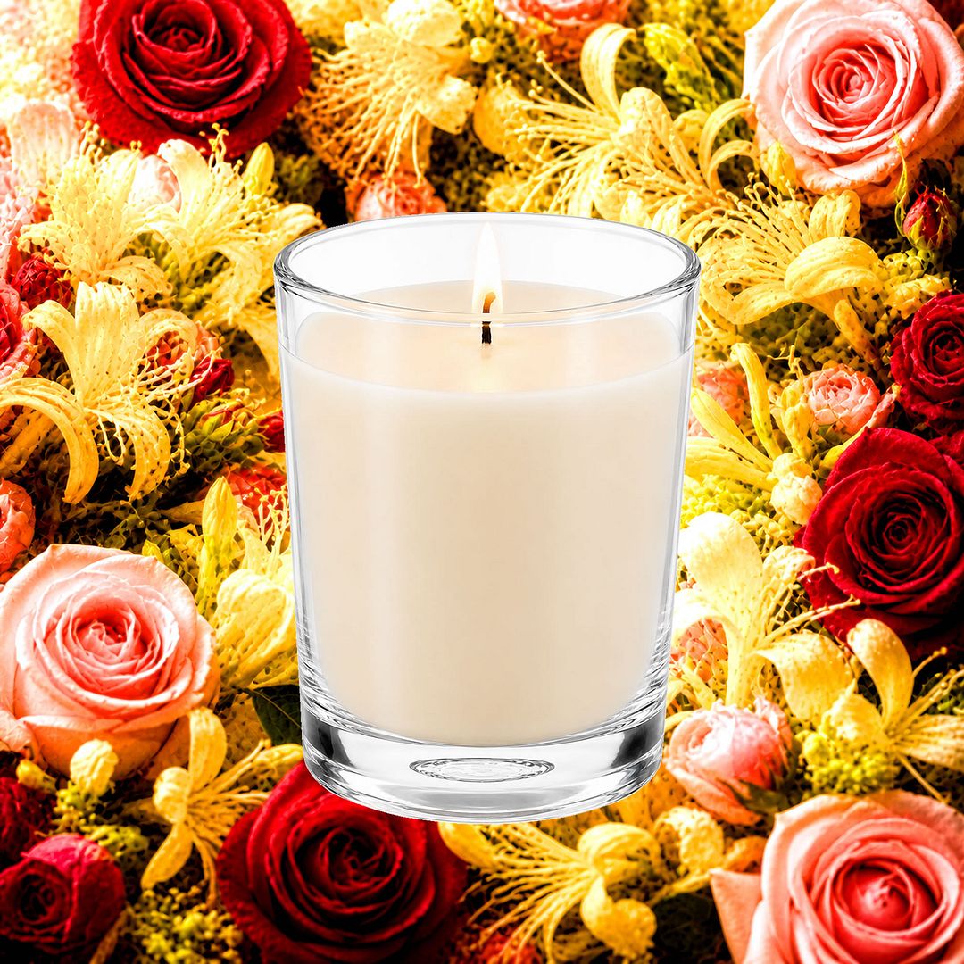 Honeysuckle Roses Scented Votive Candles eco soy plant based – vegan, cruelty-free featuring romantic rose and sweet honeysuckle blossoms, handmade in Australia.