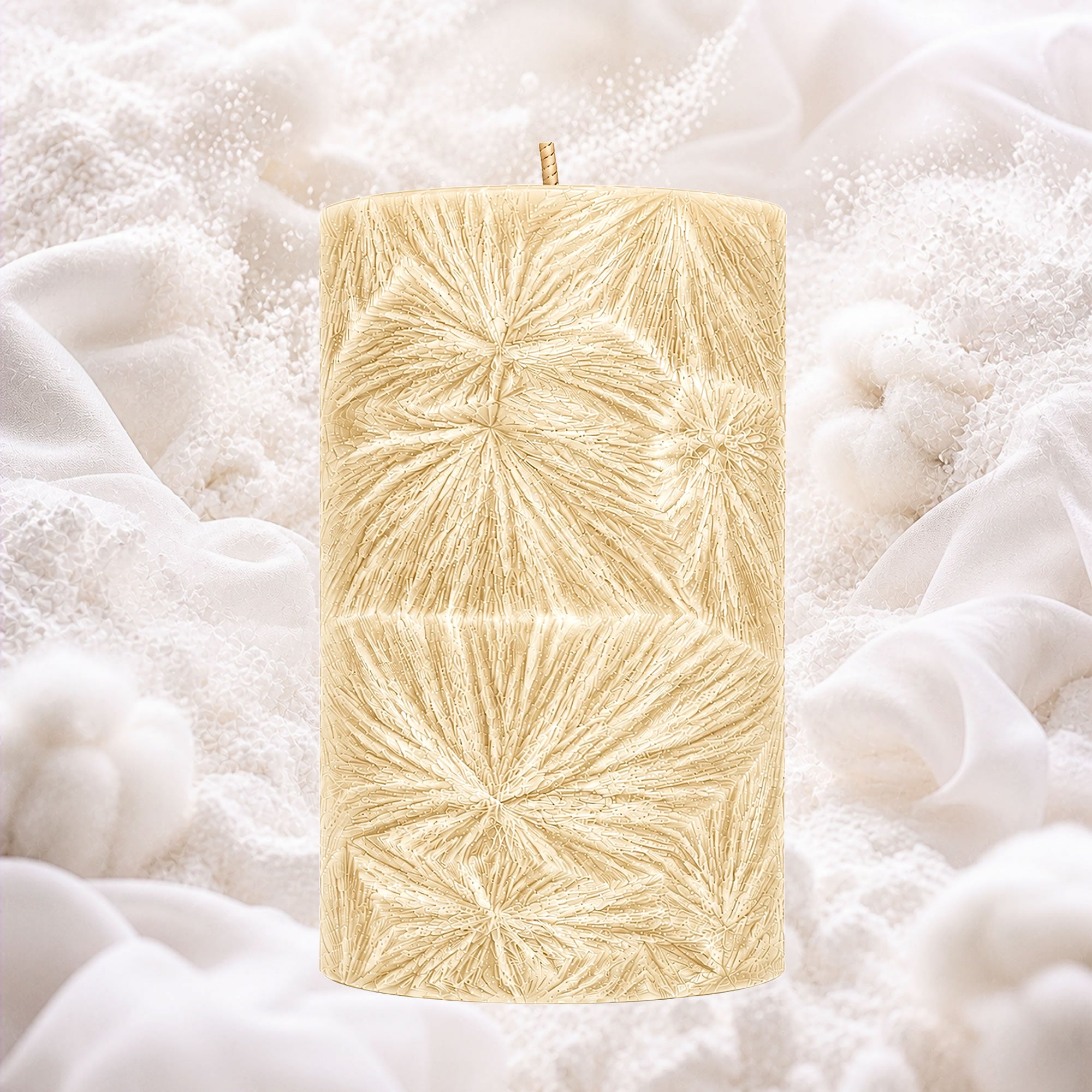 Baby Talc Powder Pillar Candle