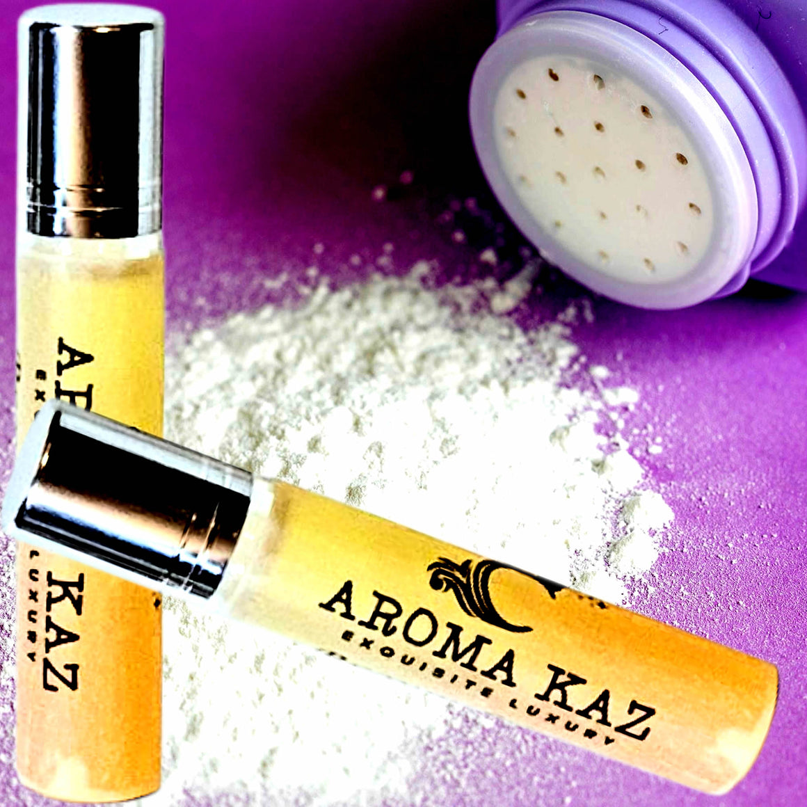 Baby Talc Powder Fragrance Roll On – vegan, cruelty-free perfume roll on featuring soft clean powdery aroma, handmade in Australia.