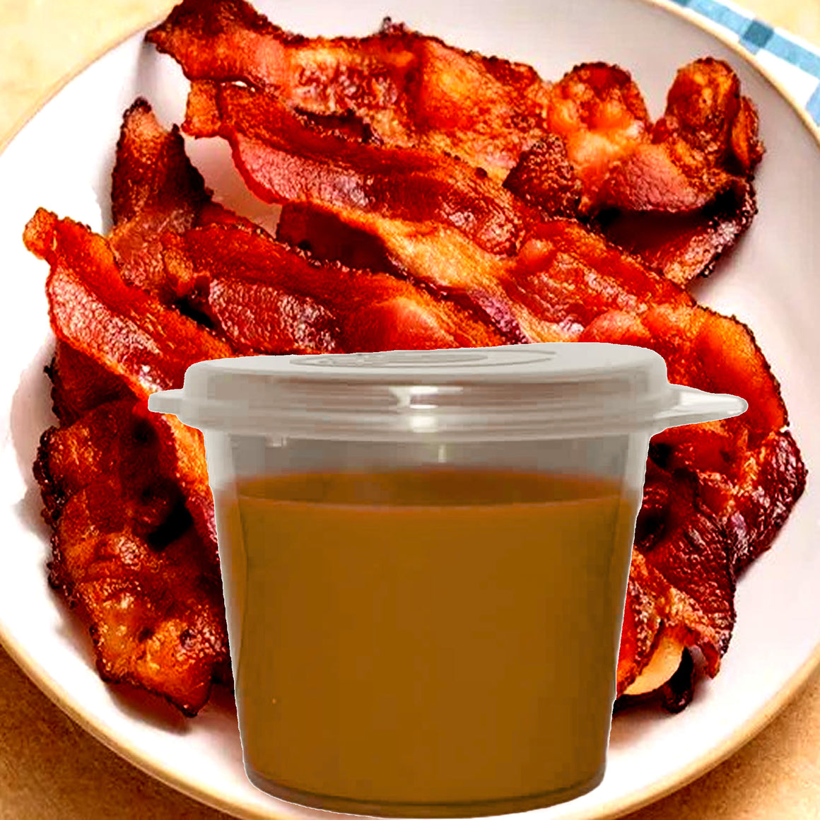 Bacon eco soy wax melts – vegan, cruelty-free featuring a smoky bacon fragrance, handmade in Australia.