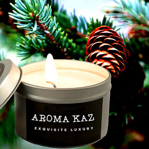 Balsam & Cedar Scented Eco Soy Tin Candles Hand Poured