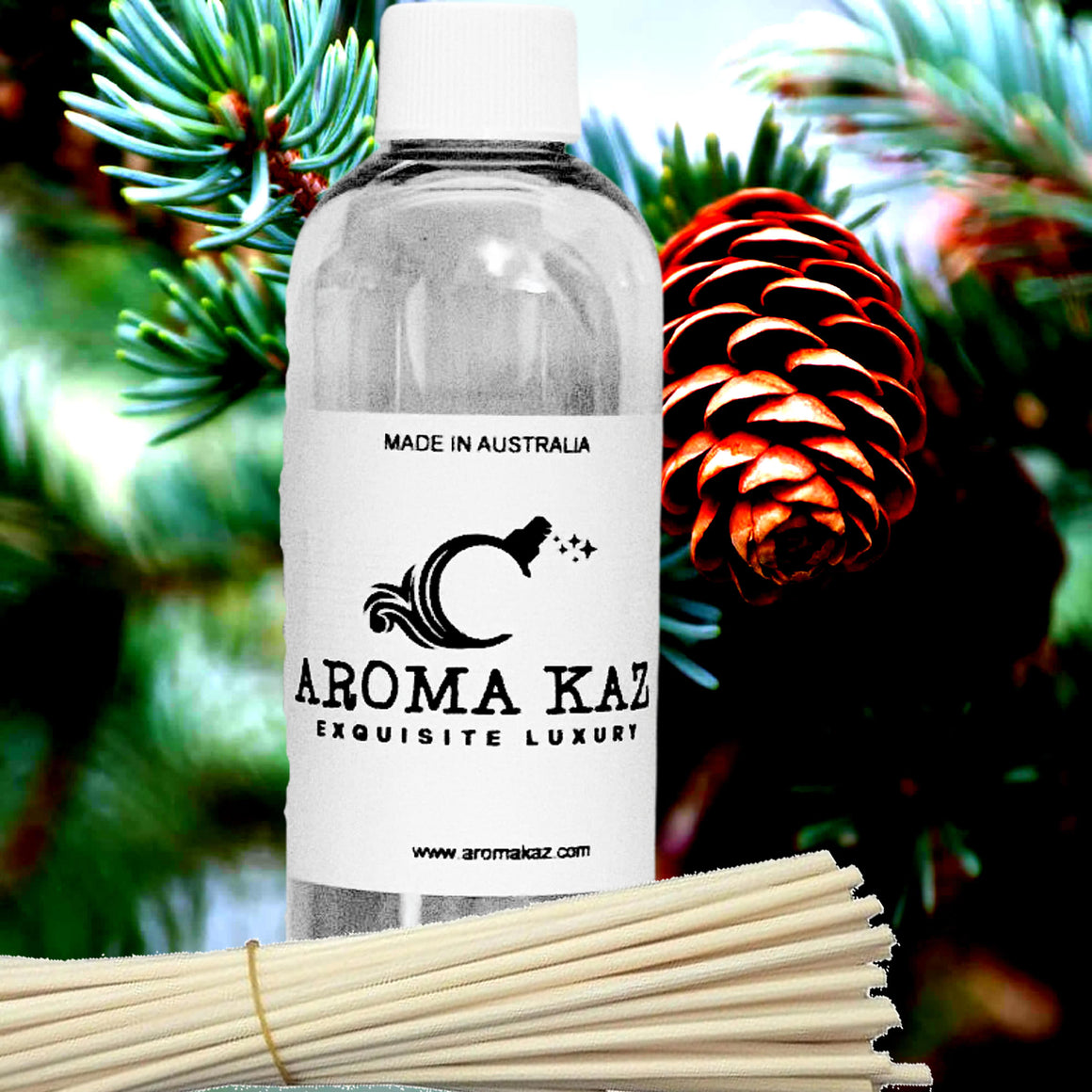 Balsam & Cedar Diffuser Fragrance Oil with Reeds – Vegan Cruelty-Free Home Aroma