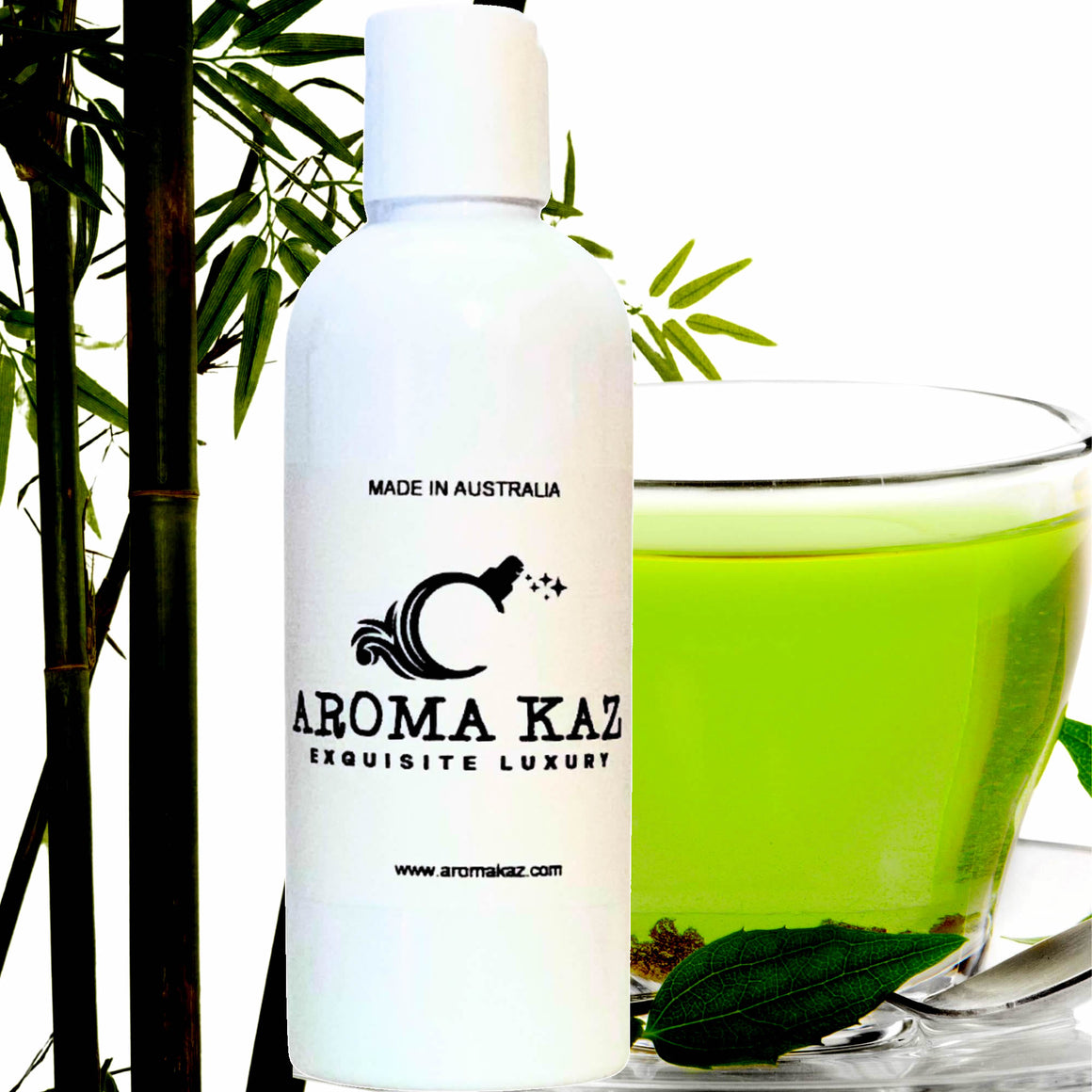 Bamboo & Green Tea Body Massage Oil – vegan, cruelty-free refreshing bamboo and green tea aroma, handmade in Australia.