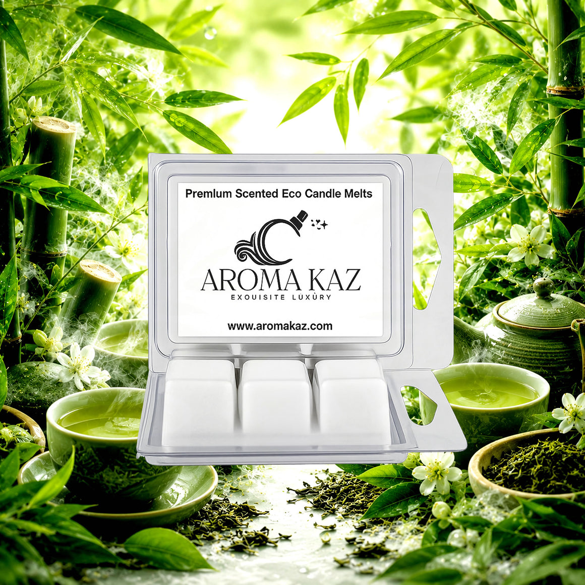 Bamboo & Green Tea Soy Wax Melts Clam Pack