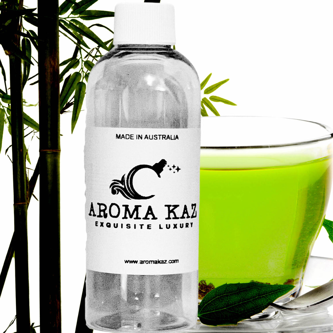 Bamboo & Green Tea fragrance oil for candle making, soap making and perfume blending – vegan, cruelty-free featuring refreshing bamboo and green tea aroma, handmade in Australia.