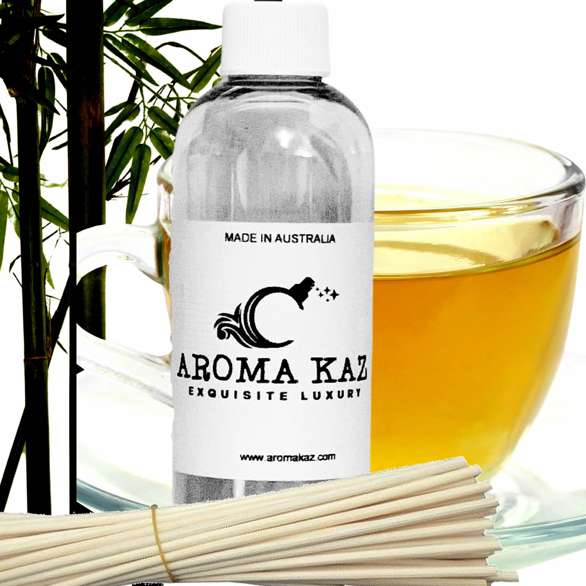 Bamboo & White Tea Diffuser Fragrance Oil with Reeds – Vegan Cruelty-Free Home Aroma