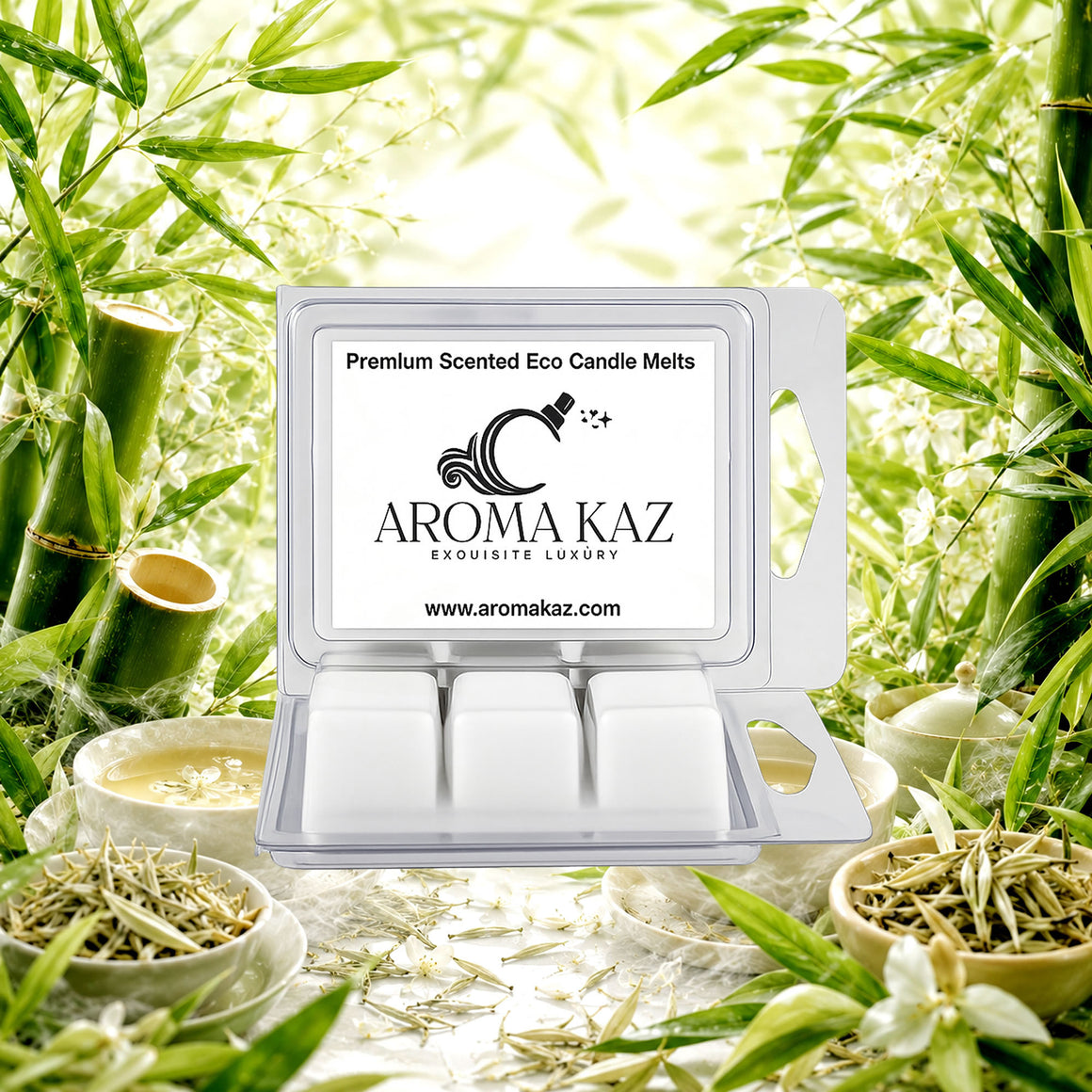 Bamboo & White Tea Soy Wax Melts Clam Pack