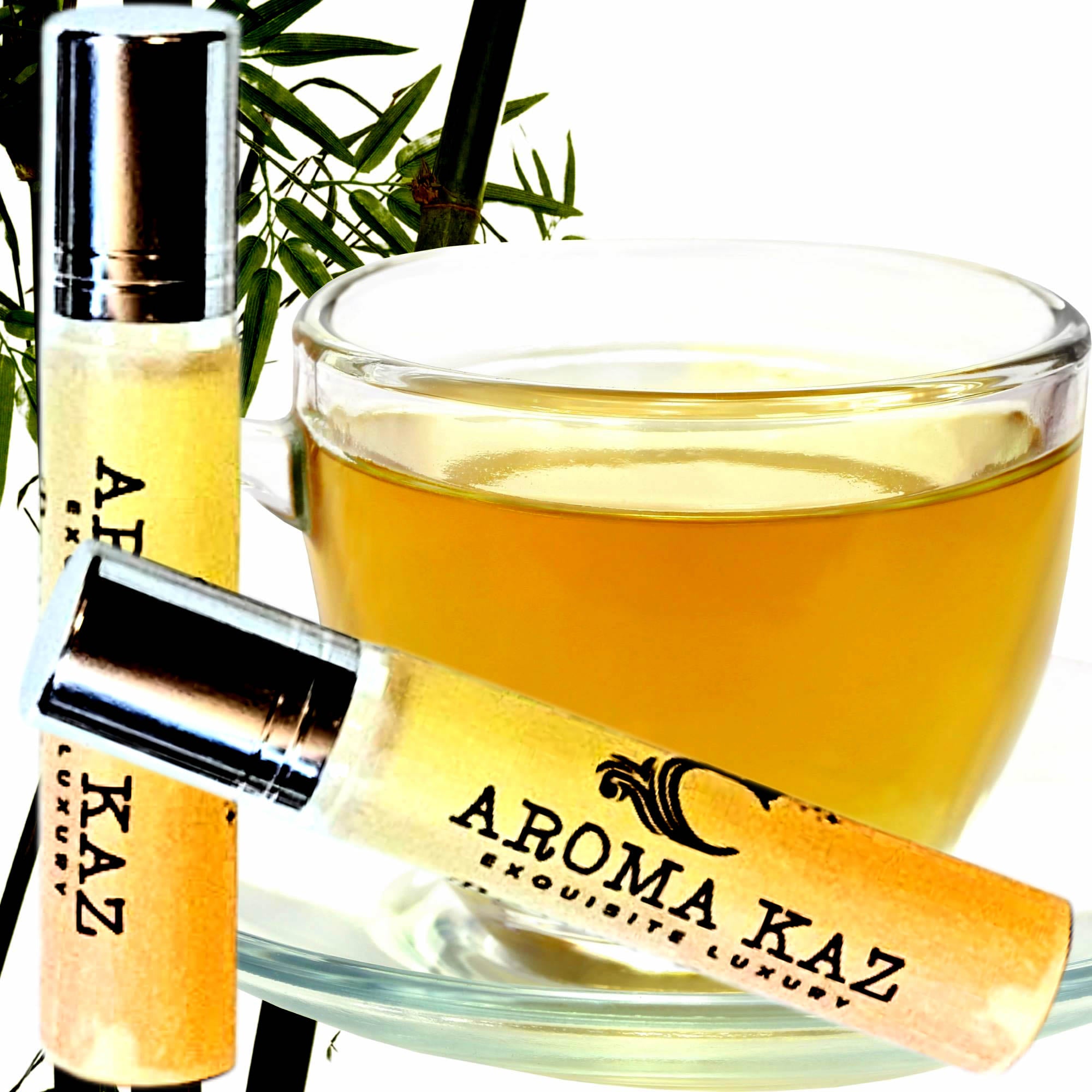 Bamboo & White Tea Fragrance Roll On – vegan, cruelty-free perfume roll on featuring featuring clean bamboo and soft white tea fragrance, handmade in Australia.