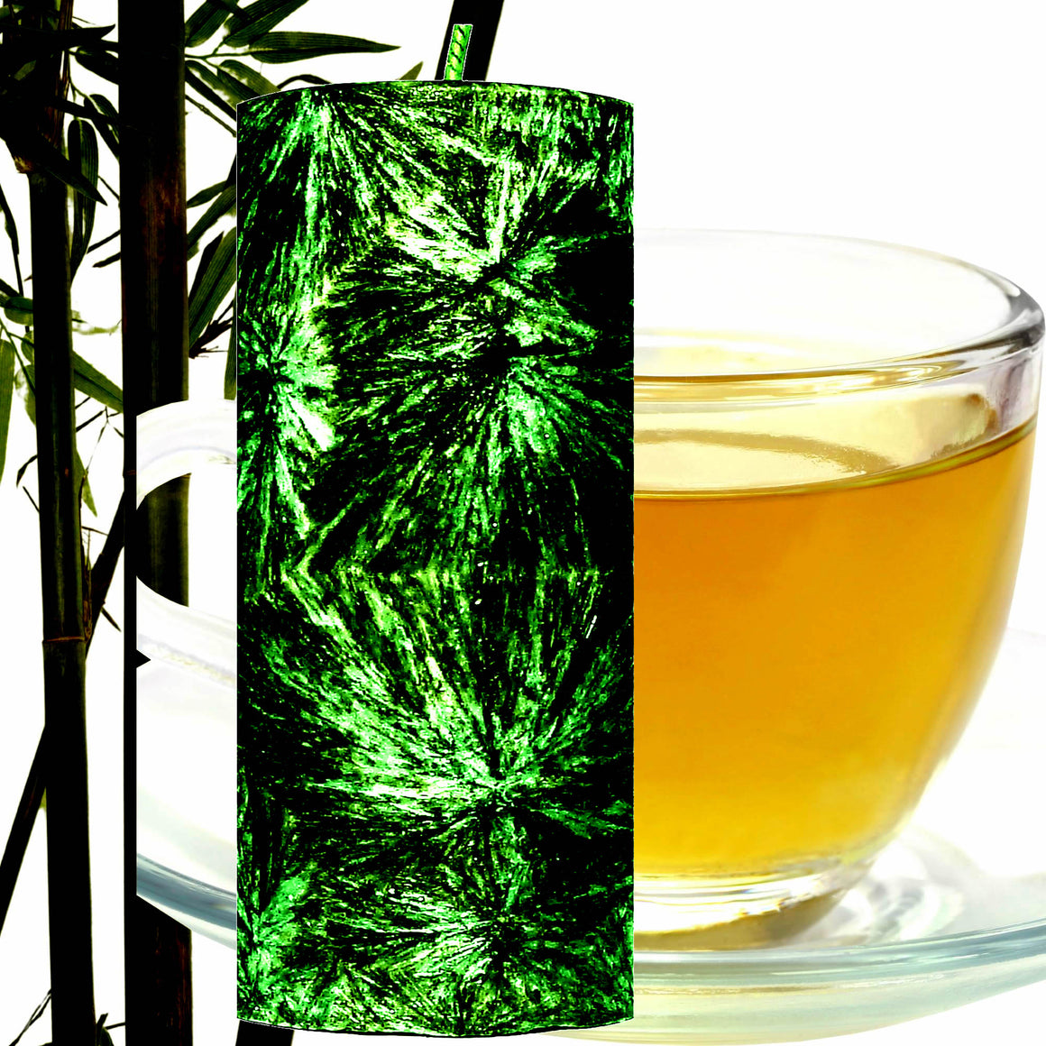 Bamboo & White Tea Pillar Candle – Plant-Based, Eco-Friendly, Vegan, Cruelty Free