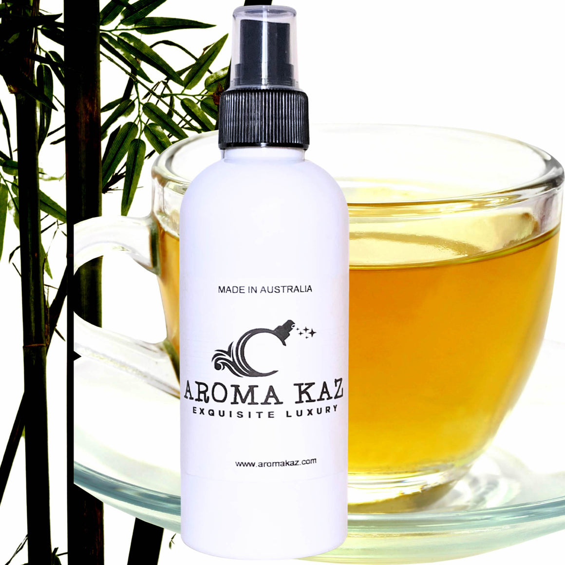 Bamboo & White Tea Body Spray Mist – vegan, cruelty-free body spray featuring featuring clean bamboo and soft white tea fragrance, handmade in Australia.