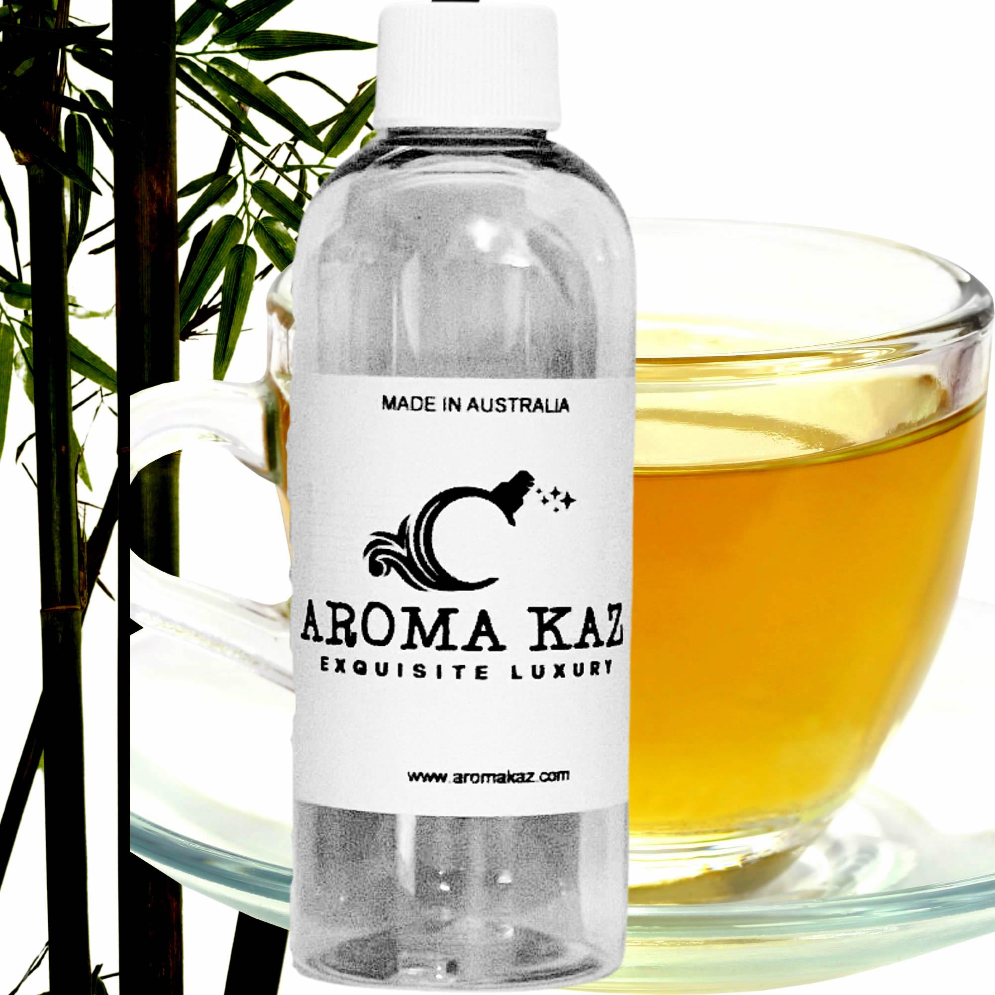 Bamboo & White Tea fragrance oil for candle making, soap making and perfume blending – vegan, cruelty-free featuring featuring clean bamboo and soft white tea fragrance, handmade in Australia.