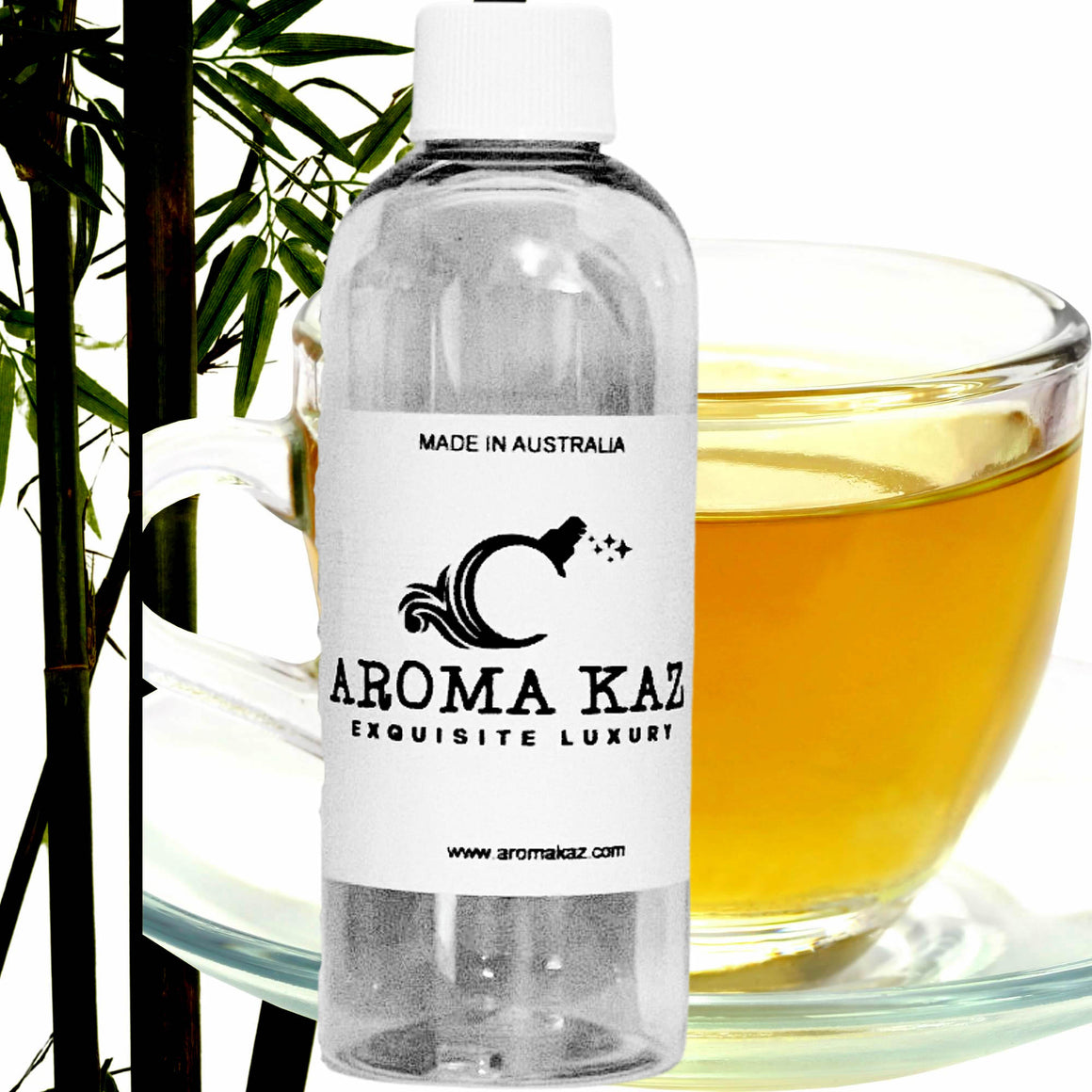 Bamboo & White Tea fragrance oil for candle making, soap making and perfume blending – vegan, cruelty-free featuring featuring clean bamboo and soft white tea fragrance, handmade in Australia.